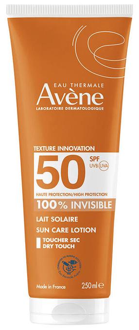 Pieniņš iedeguma kopšanai ķermenim Avène Solaire Milk SPF50+, 250 ml
