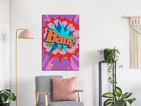 Reprodukcija Artgeist Comic Street Art - Colorful Text On Vibrant Background, m-a-0831-b-a, 40 cm x 60 cm
