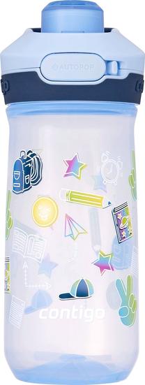 Vaikiška gertuvė Contigo Jessie School, 420 ml, 3 m., polipropilenas (pp), mėlyna sp.