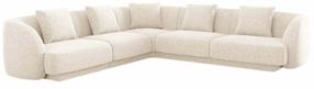 Kampinė sofa Cosmopolitan Design Tulum Eden 2, šviesiai smėlinė, 255 x 255 cm x 70 cm