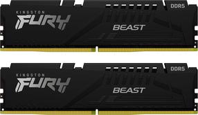 Operatiivmälu (RAM) Kingston Fury Beast Black KF556C36BBEK2-16, DDR5, 2 x 8 GB, 5600 MHz