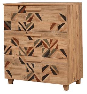 Komoda Kalune Design Leva Gravis Triangle, ruda sp., 95 cm x 80 cm x 43 cm