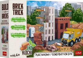 Конструктор Trefl Brick Trick Construction Site, 290 шт., коричневый цв.