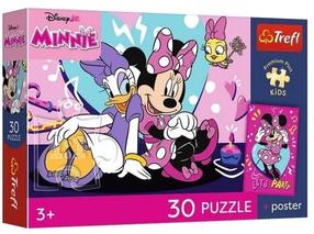 Puzle Trefl Joyful Minnie, 27 cm x 20 cm, 30 gab.