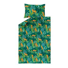 Комплект постельного белья Domoletti Jungle Life, зеленый цв., 50 x 70 cm, 140 x 200 cm, 2 дет.