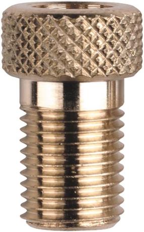 Adapter Weldtite Presta to Schrader BF05150, metall, kuldne v.