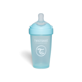 Kūdikių buteliukas Twistshake Pro Double, 260 ml, 2 mėn., žydra sp.