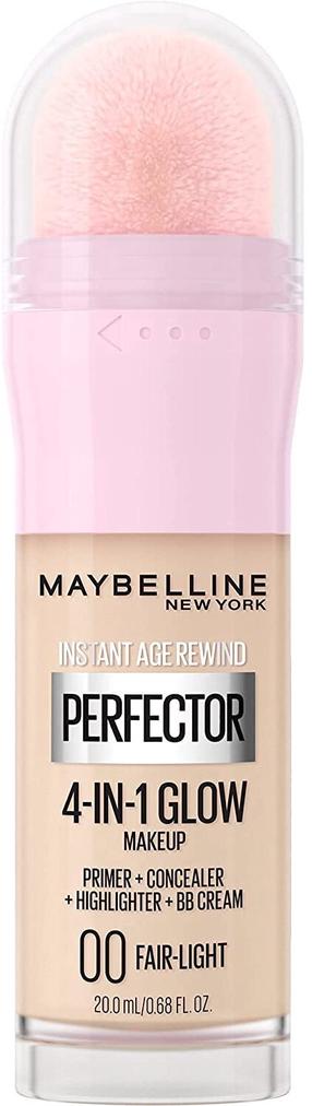 Makiažo pagrindas Maybelline Instant Age Rewind Perfector 4-In-1 Glow, 00 fair-light, 20 ml