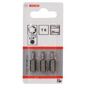 Kruvikeeraja otsikute komplekt Bosch 2607001648, T10, 89 mm, 1/4"