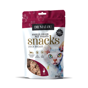 Skanėstas katėms Dr Malou Freeze Dried, antiena, 0.050 kg