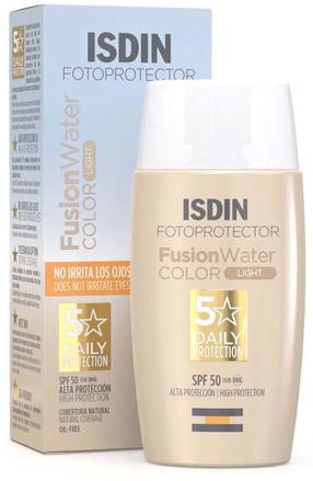 Krēms iedeguma kopšanai Isdin Photoprotector Fusion Water Colour Light SPF50, 50 ml