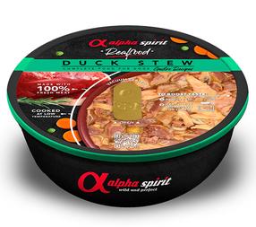 Mitrā barība (konservi) suņiem Alpha Spirit Realfood, pīles gaļa, 0.280 kg