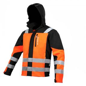 Darba jaka vīriešu ART.Master Classic Vis Softshell, melna krās./oranža krās., XL izmērs