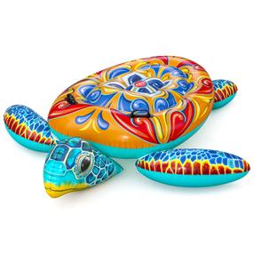 Täispuhutav parv Bestway Turtle, 183 cm x 173 cm, mitmevärviline
