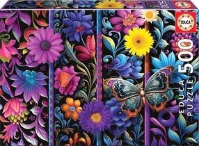 Dėlionė Educa Badda Bloom, 34 cm x 48 cm, 500 vnt., įvairių spalvų