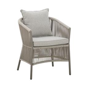 Lauko kėdė Home4you Silva, pilka sp./smėlio sp., 66 cm x 61 cm x 76 cm