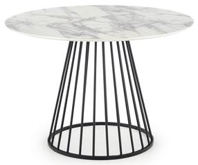 Laud Brodway, valge v./must v., 110 cm x 110 cm x 75 cm