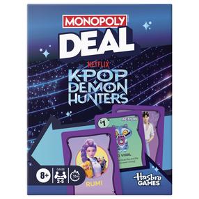 Kortų žaidimas Hasbro Gaming Monopoly Deal KPOP Demon Hunters, EN