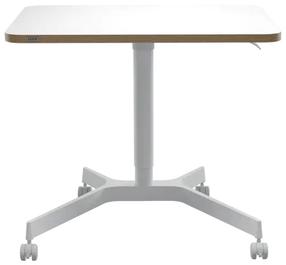 Datorgalds regulējams augstums Leitz Ergo 65360001, 80 cm x 60 cm, 75 - 114 cm, balta krās.