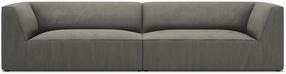 Sofa Micadoni Home Ruby MIC_4S_100_F1_RUBY6, šviesiai pilka sp., 302 x 93 cm x 69 cm