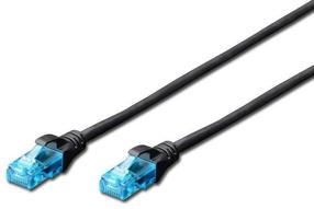 Laidas Digitus CAT 5e UTP Patch RJ-45 8P8C, RJ-45 8P8C, 2 m, juoda sp.