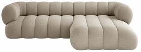 Kampinė sofa Cosmopolitan Design Koge Eden 4, smėlio sp., dešininė, 165 x 270 cm x 70 cm