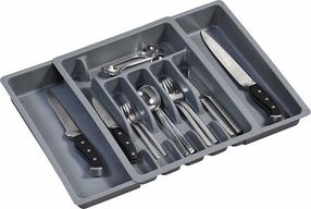 Stalčiaus organizavimo įdėklas Kesper, 38 cm x 29 cm x 6.3 cm, plastikas, pilka sp.