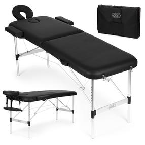  Masažo stalas ModernHome 2-Section BM2724-BC, 186 cm, 15.1 kg, sidabro sp./juoda sp.