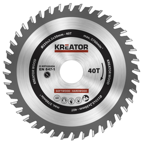 Pjovimo diskas Kreator, 235 mm x 30 mm