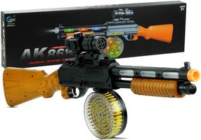 Rotaļu ierocis ar lodēm AK 868-1, 60 cm Brūna krās./Melna krās.