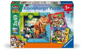 Puzle 3in1 Ravensburger PAW Patrol Dino Movie, 21 cm x 21 cm, 147 gab.