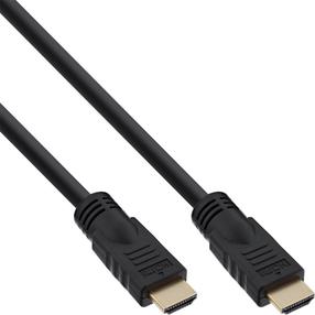 Vads InLine HDMI A male, HDMI A male, 5 m, melna krās.