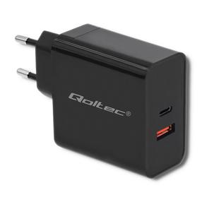 Adapteris Qoltec 51716, USB 3.0/USB Type C, juoda, 63 W