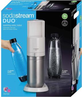 Karastusjoogi valmistamise masin SodaStream Duo, valge v.