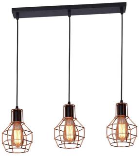 Šviestuvas kabinamas AZzardo Carron 3 AZ2141, E27, 3 x 60 W, vario sp. / juoda sp.