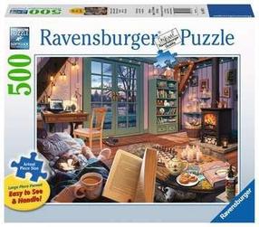 Puzle Ravensburger A Cozy Place, 50 cm x 70 cm, 500 gab., daudzkrāsaina