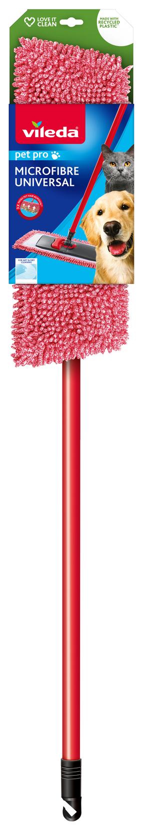 Grīdas slaucīšanas slota Vileda PET PRO VILE14359, 130 cm, melna krās./sarkana krās.