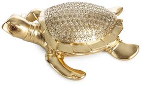 Dekoratyvinė figūrėlė Haris Turtle, aukso sp., 14 cm x 12 cm x 5 cm
