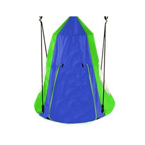 Ligzdas šūpoles bērniem 4IQ Tent, 100 cm, 160 cm, zila krās./zaļa krās.