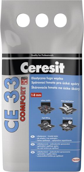Vuugitäide Ceresit CE33 comfort GRAPHITE, kaunistamise, graphite nr. 16 v., 2 kg