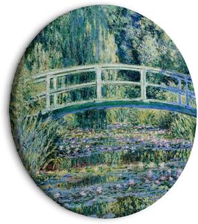 Apvali reprodukcija ant drobės Artgeist Bridge at Giverny Claude Monet, 60 cm x 60 cm