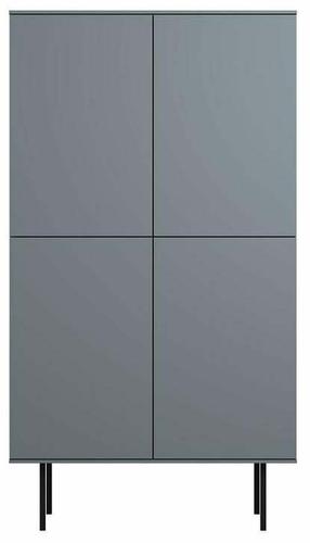 Шкаф Elme Studios Inar, синий цв./серый цв., 40 см x 78 см x 142 см