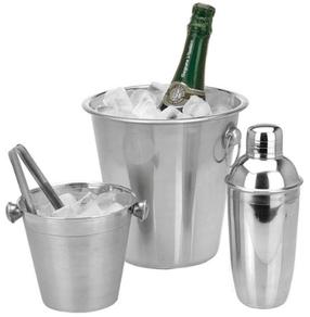 Bārmeņa komplekts kokteiļiem NoName, hroma krās., 0.5 l, 4 gab.