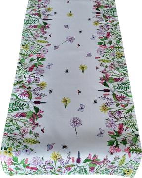 Stalo takelis stačiakampė OHA05-1, balta sp./žalia sp./rožinė sp., 40 x 140 cm