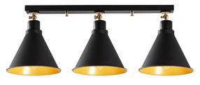 Lampa griesti Opviq Berceste N-677 525NOR1308, E27, 3 x 40 W, melna krās. / melna krās.