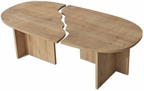 Kafijas galdiņš Kalune Design Missisipi, ozola krās., 60 cm x 120 cm x 38 cm