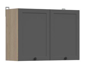 Viršutinė virtuvinė spintelė Junona Line, ąžuolo sp./grafito sp., 30.5 cm x 80 cm x 57.3 cm