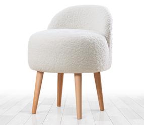 Pufas Hanah Home Rufmee 209FLF1155, balta sp., 42 cm x 48 cm x 47 cm