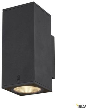 Sieninis lauko šviestuvas SLV Enola, 19W, LED, IP65, juoda sp., 10 cm x 23 cm