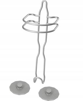 Föönihoidja Metaltex Artic, 10 cm x 30 cm x 10 cm, hall v.